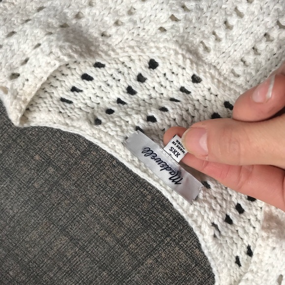 New madewell crochet tank sweater tassel blouse - Picture 6 of 6